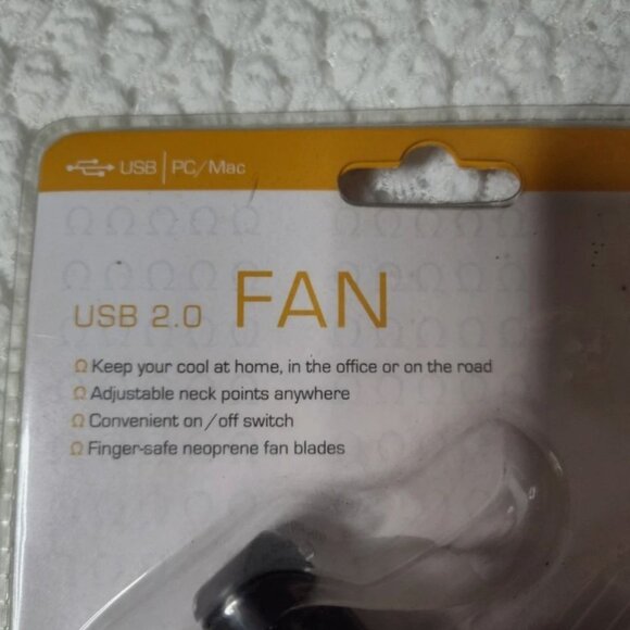 Ohm USB 2.0 Computer Fan Adjustable Neck Point ON/OFF Switch Finger Safe (KS) - Picture 2 of 5